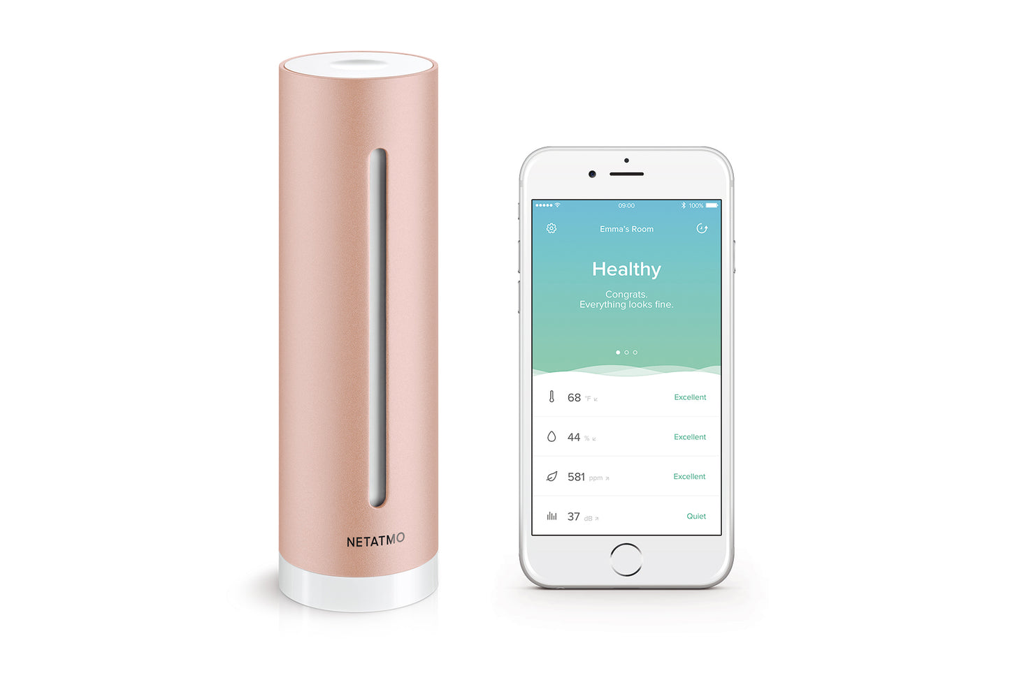 Netatmo - Healthy Home Coach, snímač prostredia domácnosti