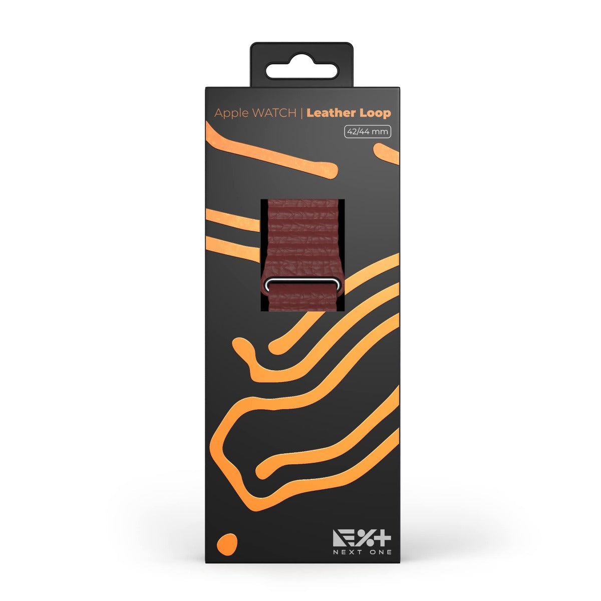Next One Claret Leather Loop 42/44mm For Apple Watch