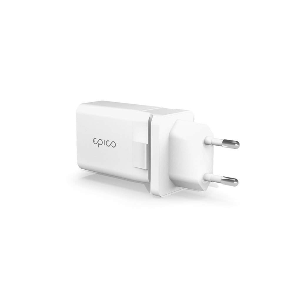 EPICO 20W USB-C PD CHARGER EU&UK PLUG, WHITE