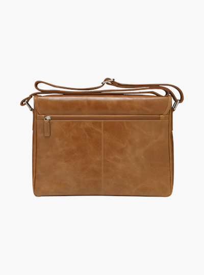 dbramante1928 - Marselisborg (2. generácia) taška na laptop Messenger 14, zlatá hnedá