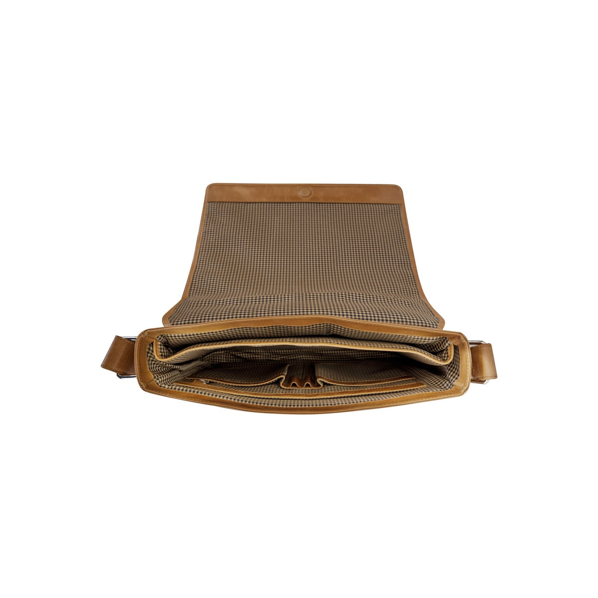 dbramante1928 - Marselisborg (2. generácia) taška na laptop Messenger 14, zlatá hnedá