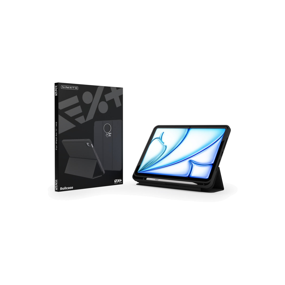 "NEXT ONE BLACK ROLLCASE FOR IPAD AIR 11"" M2"