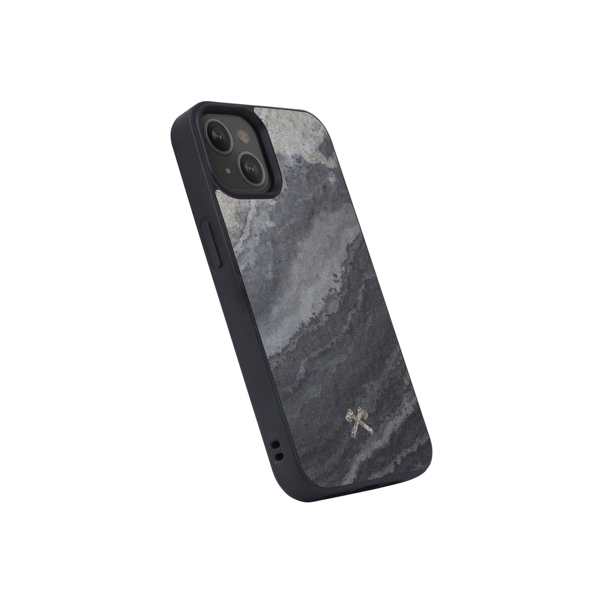 Woodcessories Bumper Case MagSafe for iPhone 13 - Camo Gray / Real Slate Stone