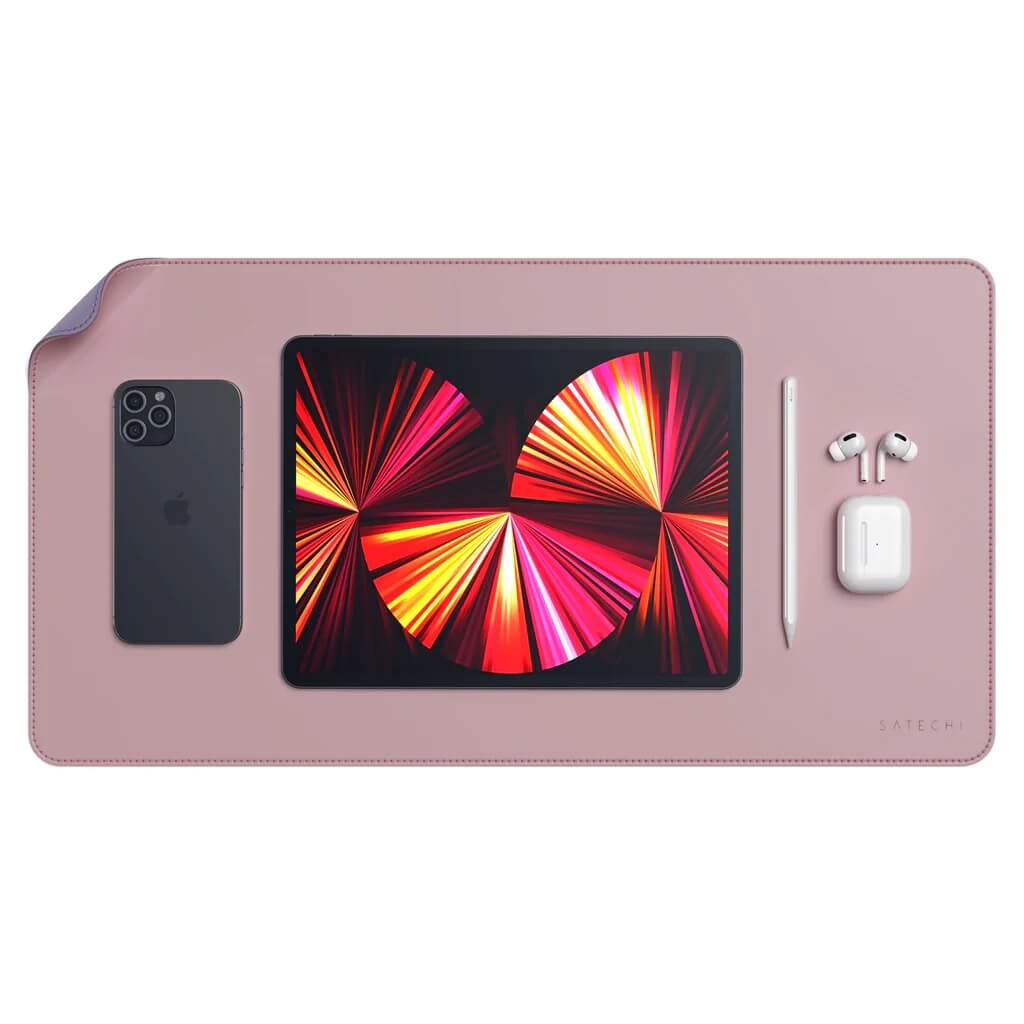 Satechi dual sided Eco-leather Deskmate - Pink/Purple