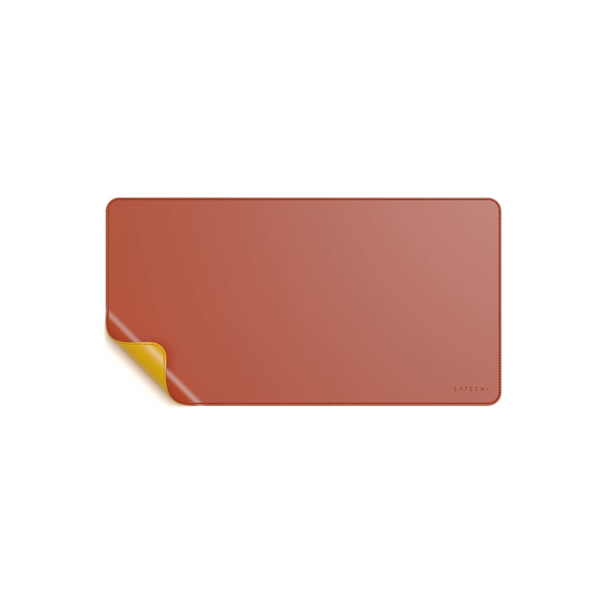 Satechi dual sided Eco-leather Deskmate - Yellow/Orange