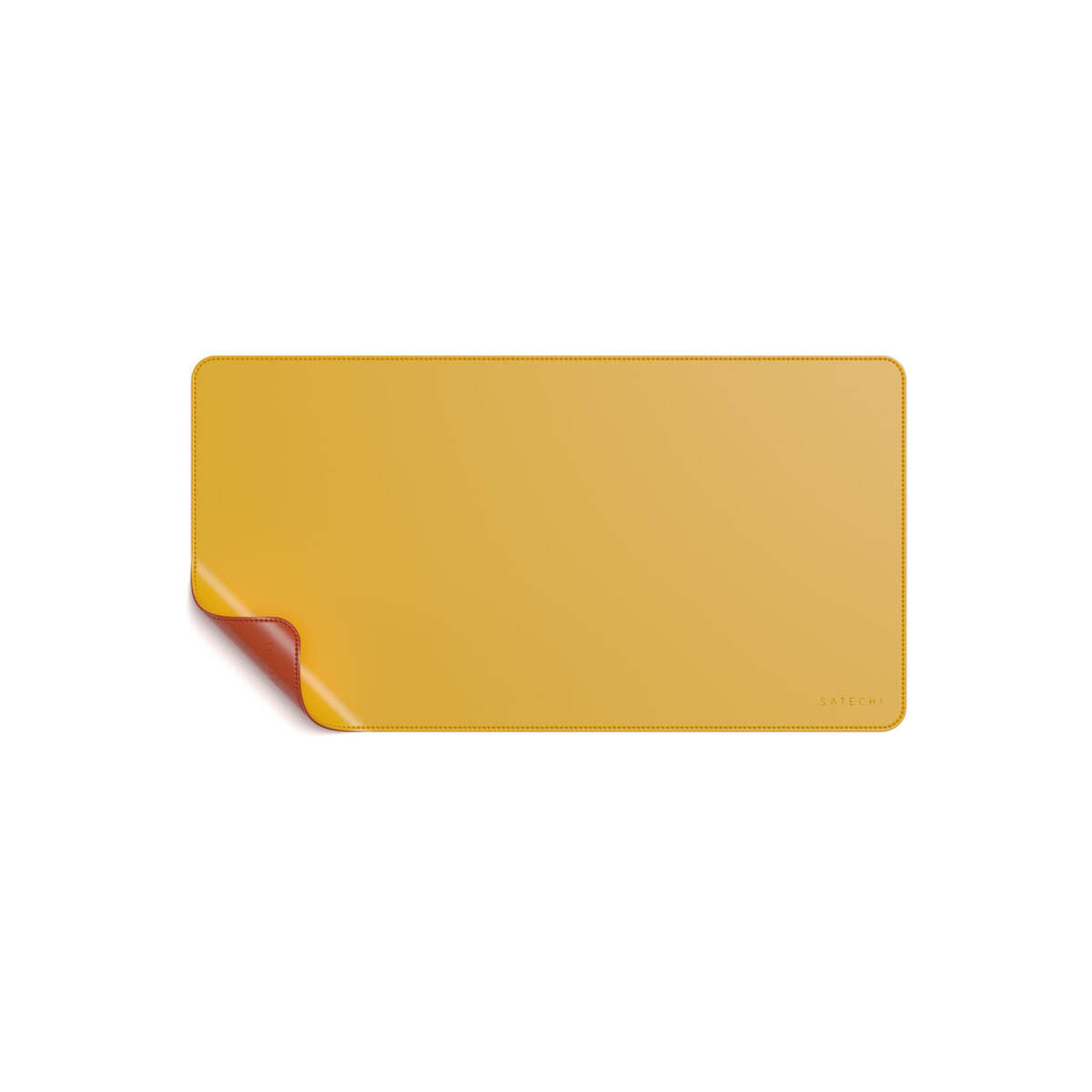Satechi dual sided Eco-leather Deskmate - Yellow/Orange