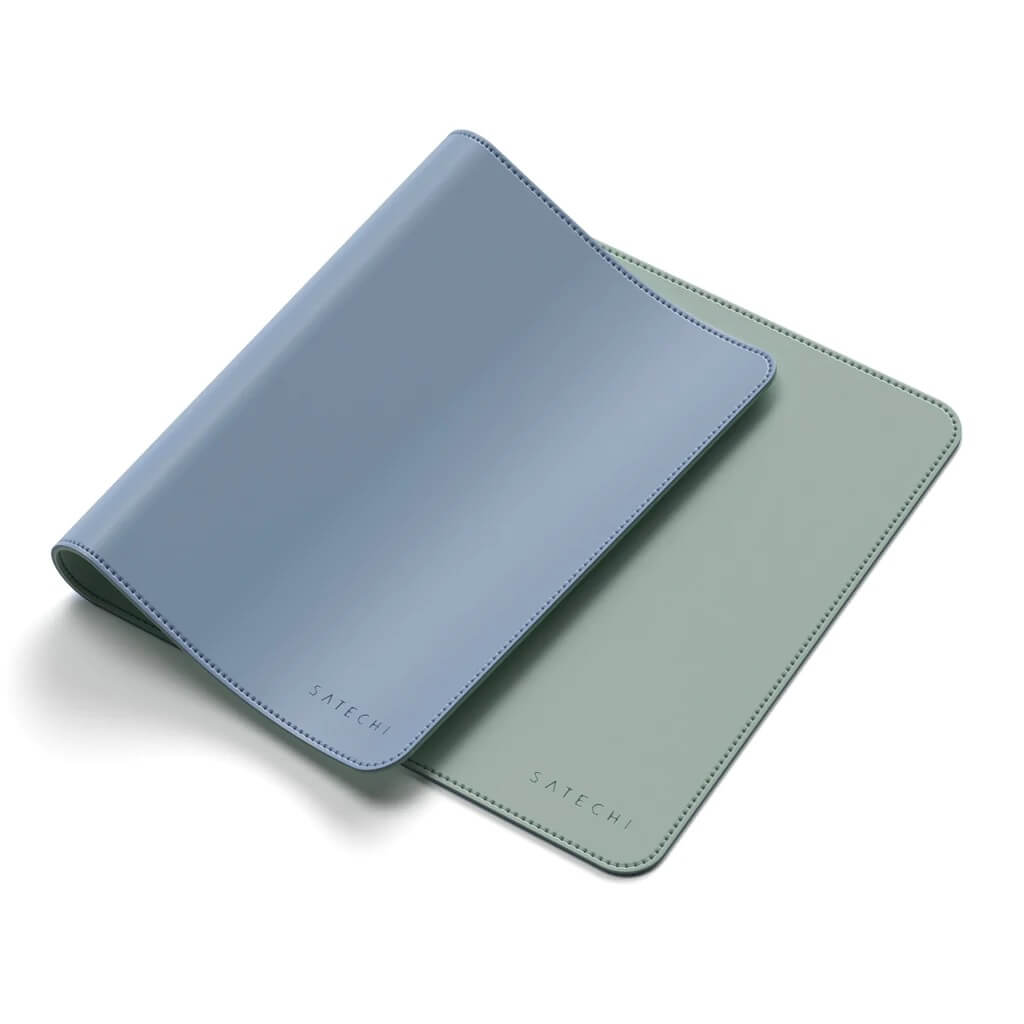 Satechi dual sided Eco-leather Deskmate - Blue/Green