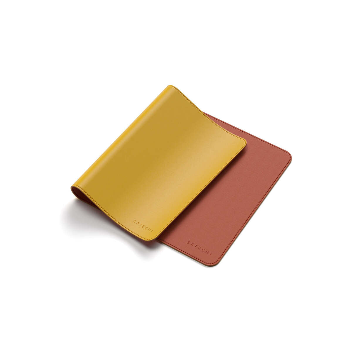Satechi dual sided Eco-leather Deskmate - Yellow/Orange