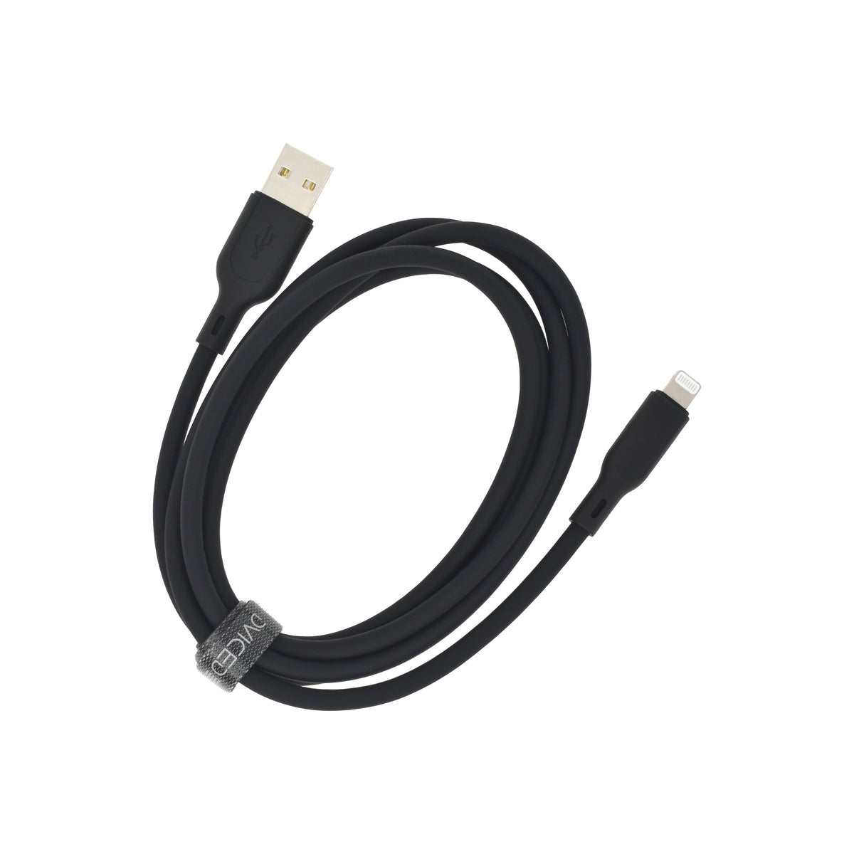 Dviced Kábel USB - A na Lightning silikón 1,25m - Čierny