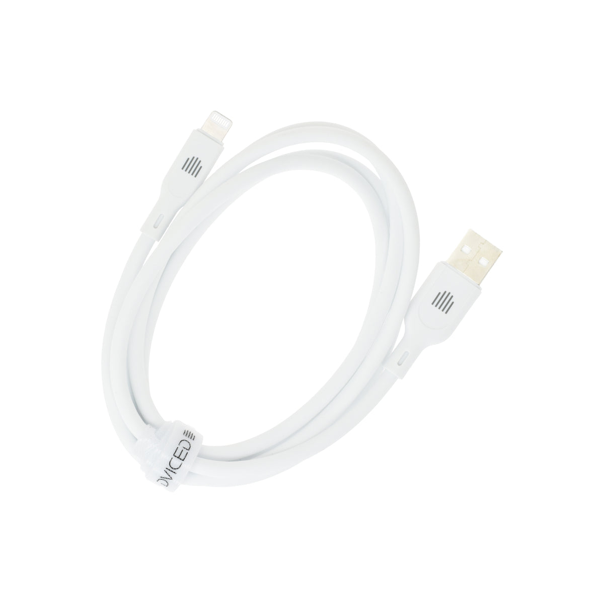 Dviced Kábel USB - A na Lightning silikón 1,25m - Biely