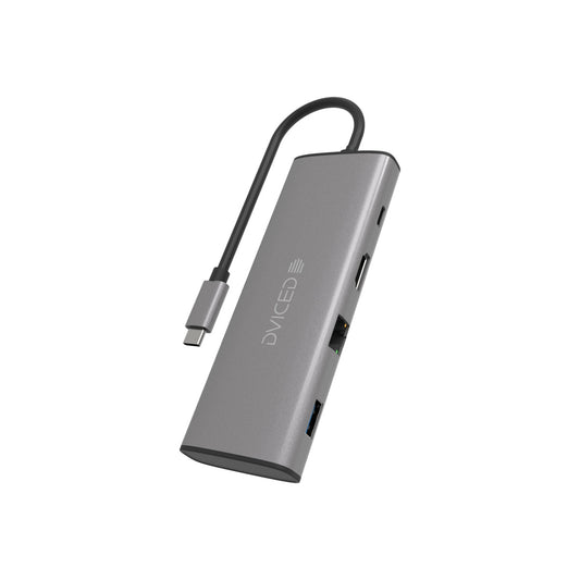 Dviced 9-in-1 HUB Type-C – šedý