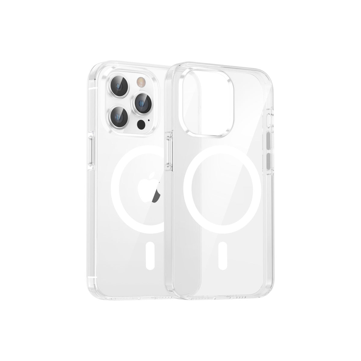 Puzdro Dviced Magsafe iPhone 15 Pro číre – biele