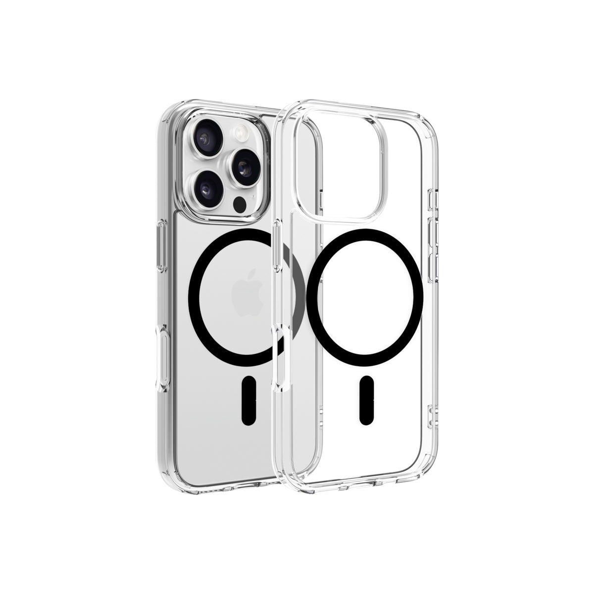 Priehľadné puzdro Dviced Magsafe iPhone 16 Pro – čierne