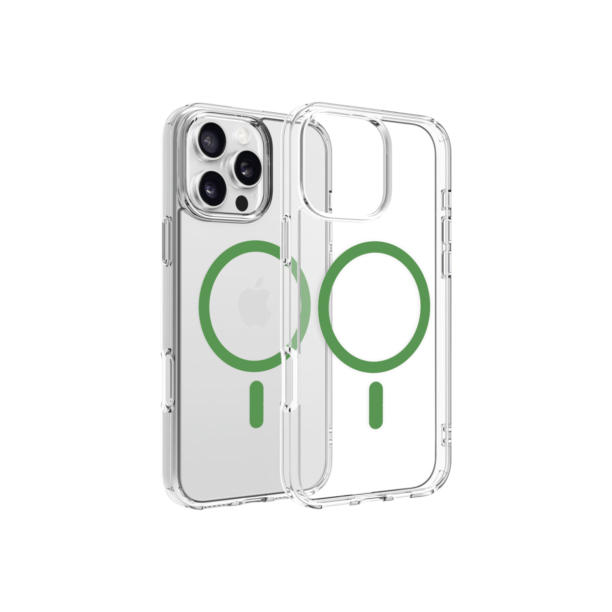 Dviced Magsafe iPhone 16 Pro Max priehľadné puzdro – zelené