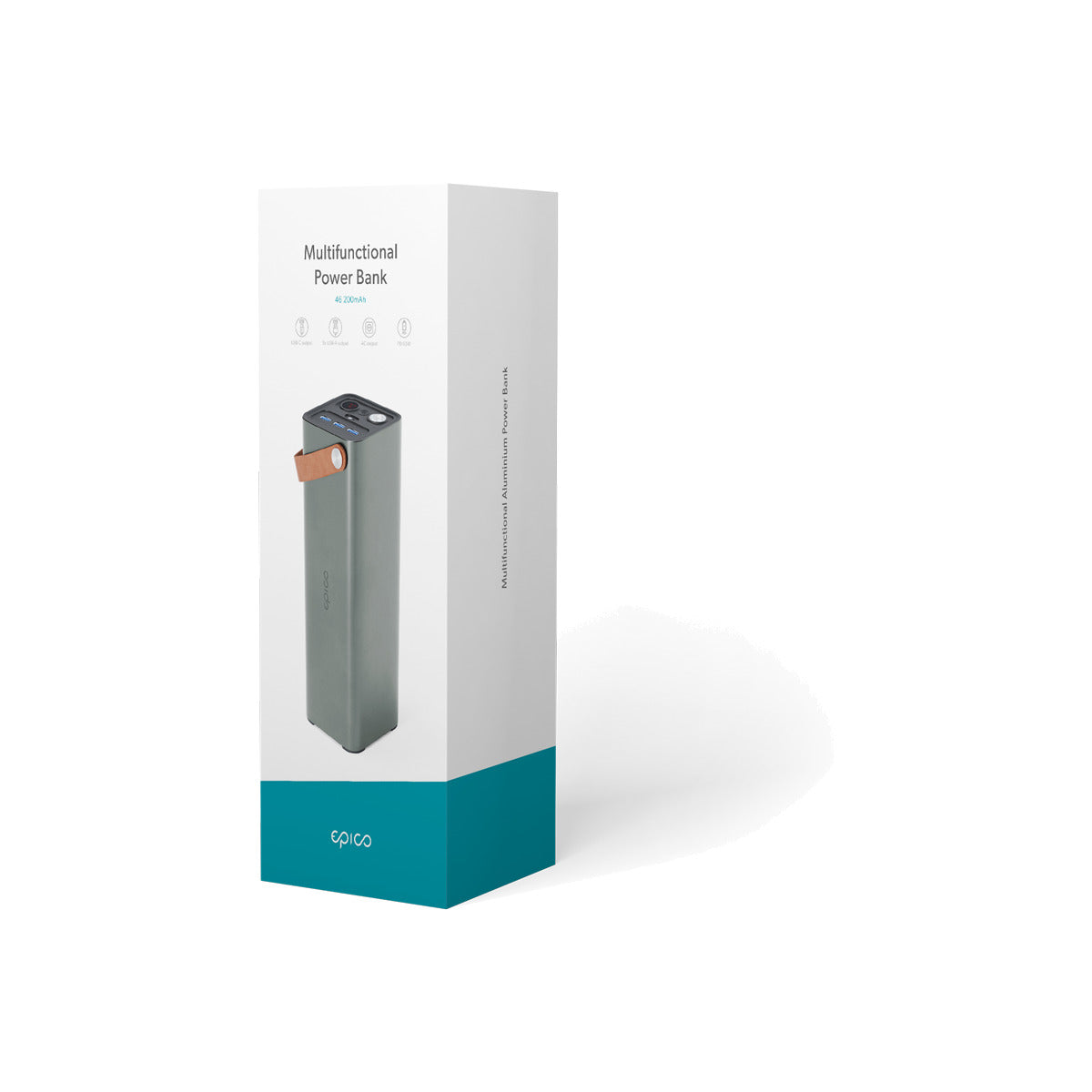 Multifunkčná hliníková powerbanka Epico 46200mAh - vesmírne šedá