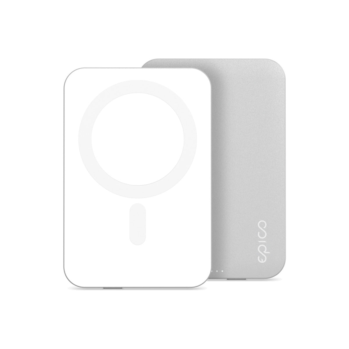 Epico 5000mAh Aluminium Power Banka - Strieborná
