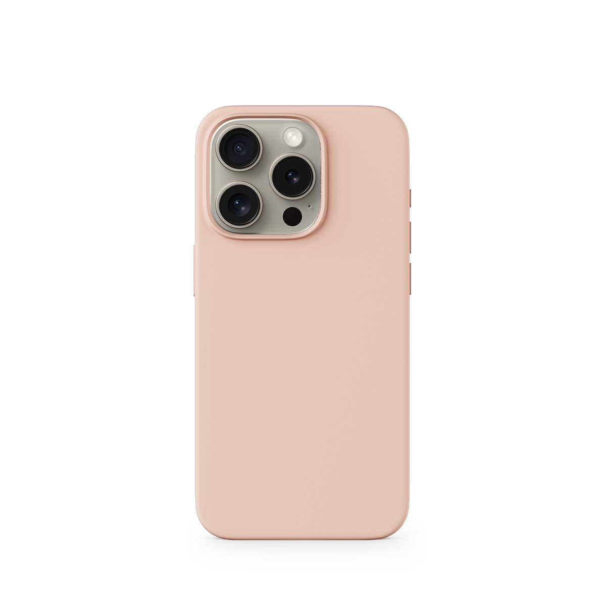 EPICO Mag+ Silicone Case Pro - Peach Pink - iPhone 16 Pro