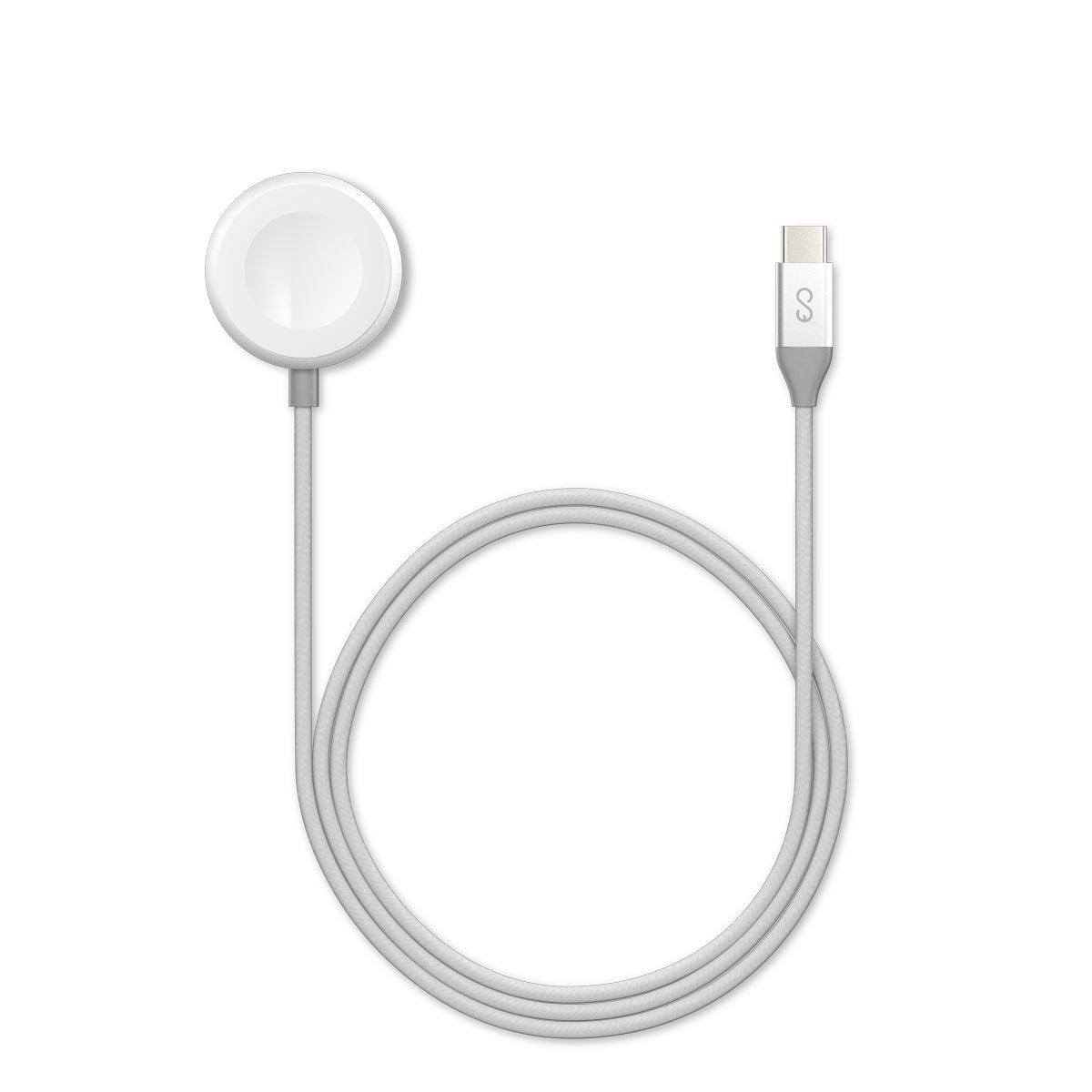 Nabíjací kábel USB-C pre Apple Watch Epico 1,2m - strieborný