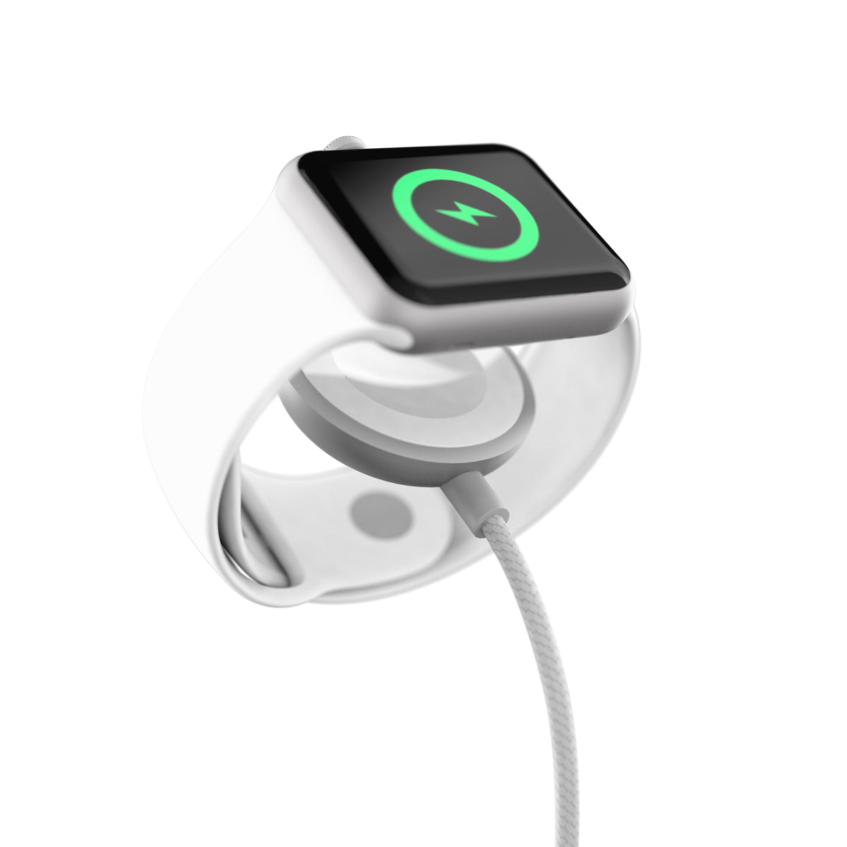 Nabíjací kábel USB-C pre Apple Watch Epico 1,2m - strieborný