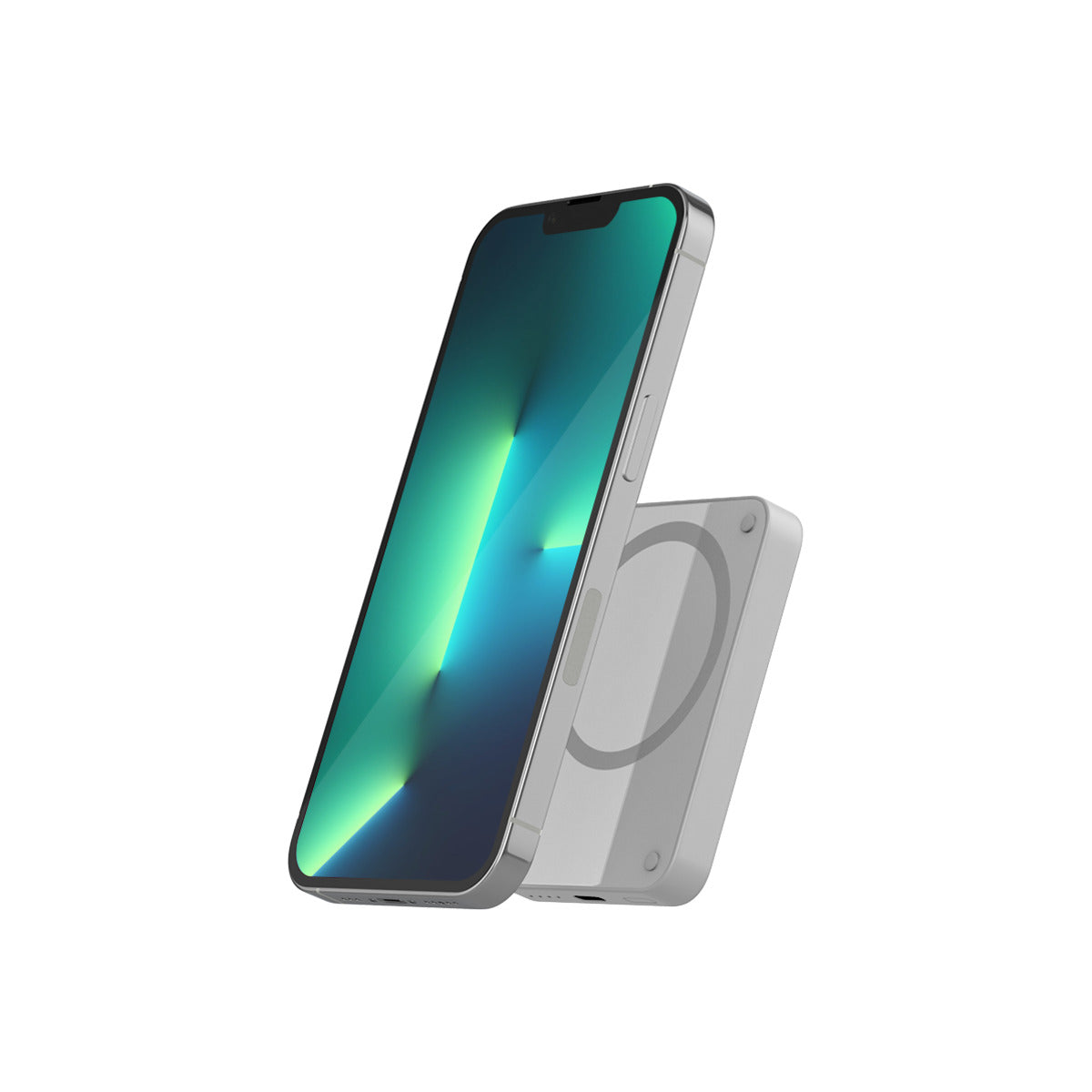 EPICO 4200mAh Magnetic Wireless Power Bank - Šedá