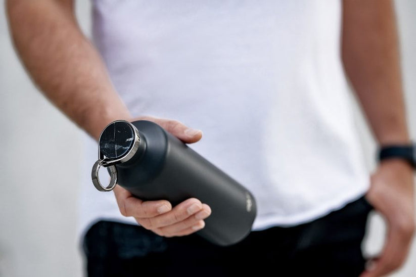 Equa Smart nerezová fľaška - Dark grey