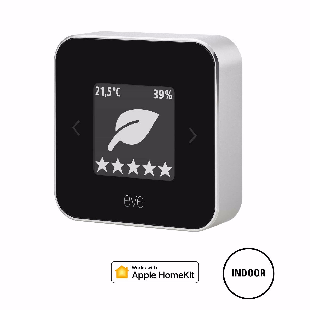 Vnútorný monitor kvality ovzdušia Eve Room s podporou Thread