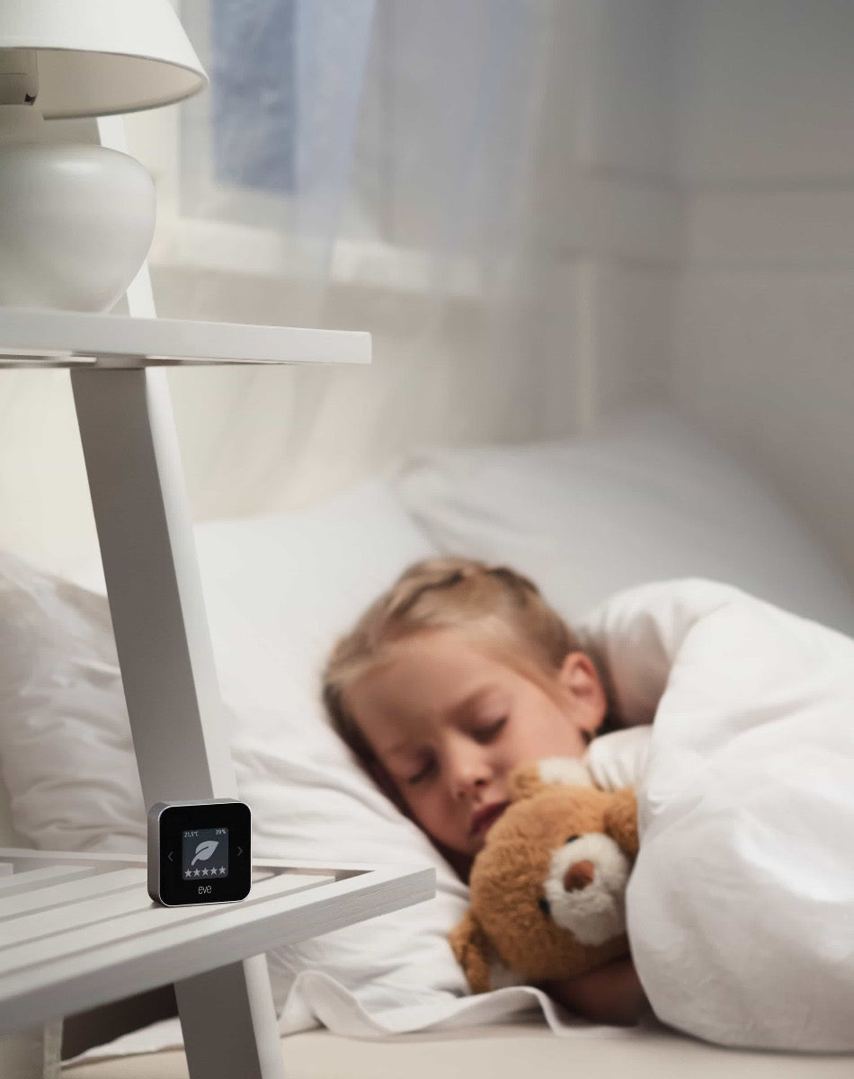 Vnútorný monitor kvality ovzdušia Eve Room s podporou Thread