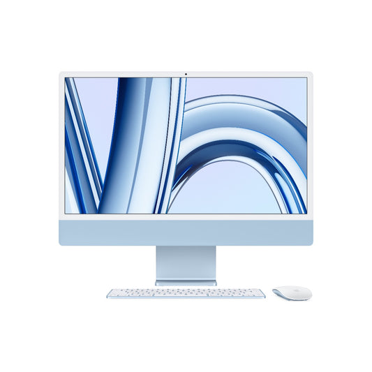 24-palcový iMac s Retina 4.5K displejom: Apple M3 čip s 8 jadrovým CPU a 10 jadrovým GPU, 256GB SSD, 16GB jednotnej pamäte - modrý