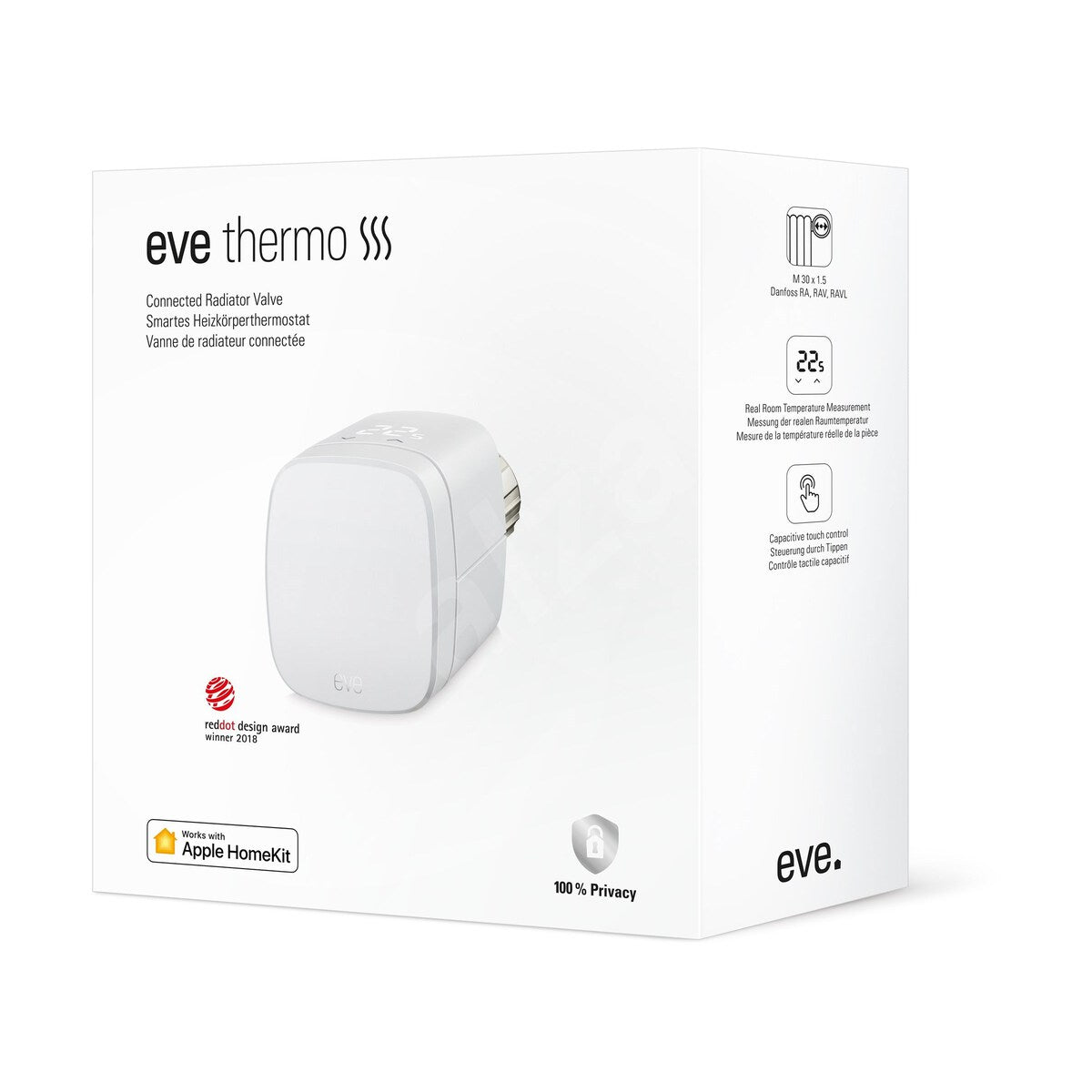 Chytrý ventil na radiátor Eve Thermo s podporou Thread