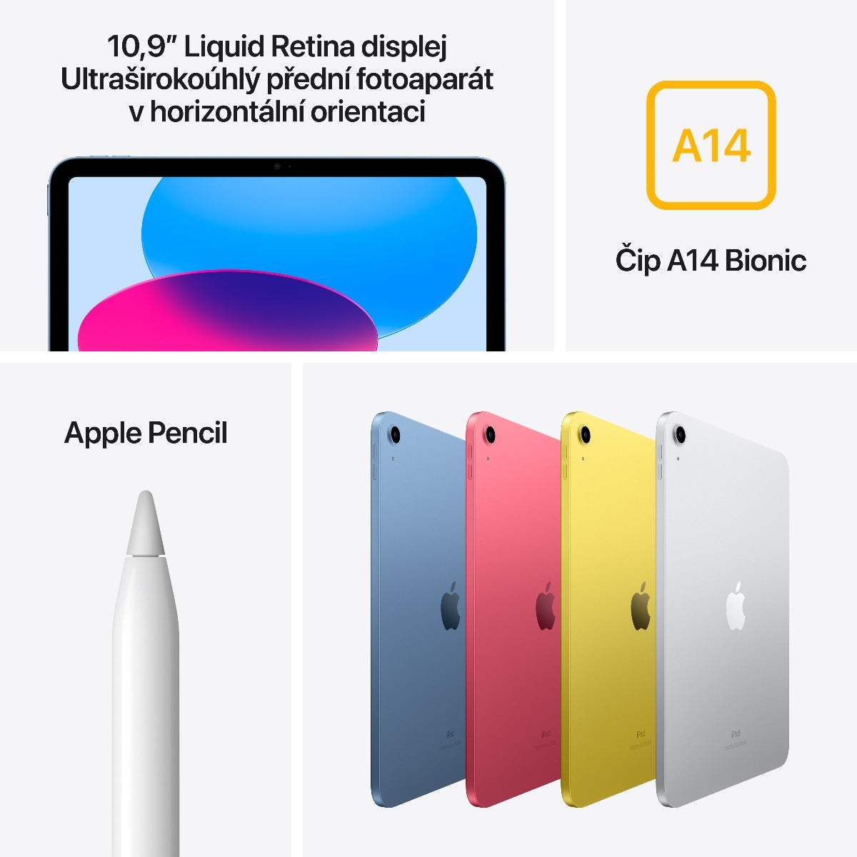 Apple iPad 10,9palcový Wi-Fi 64GB - Strieborný
