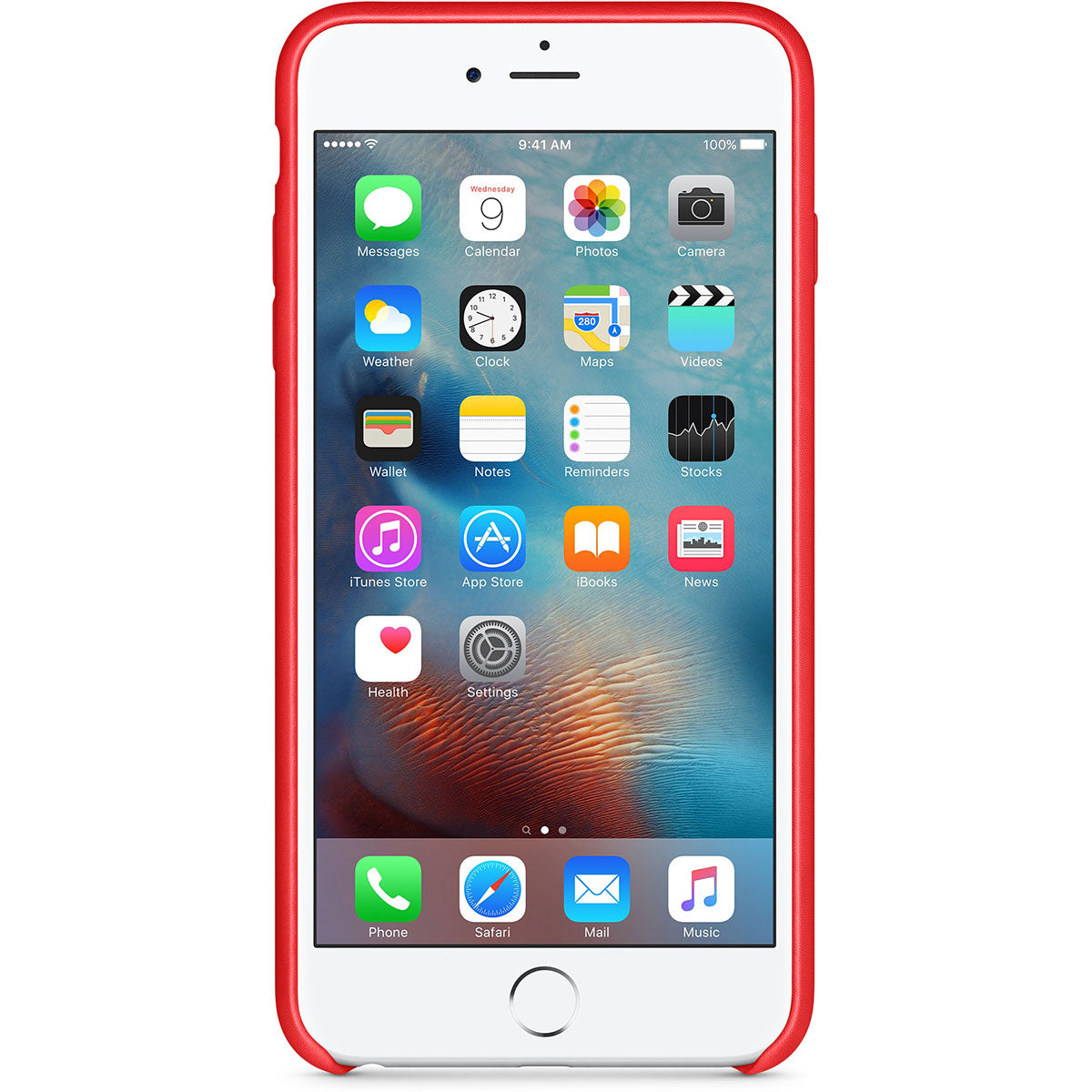 Apple - iPhone 6s Plus Leather Case - (PRODUCT)RED