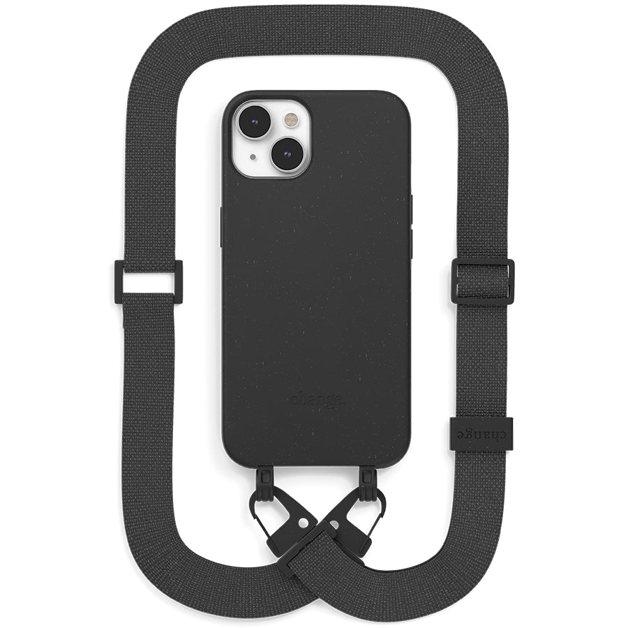 Woodcessories Change Case Lanyard - Black - iPhone 14 Plus