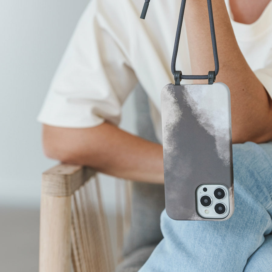 Woodcessories Change Batik/TieDye Case for iPhone 13 Pro Max - Anthracite Grey