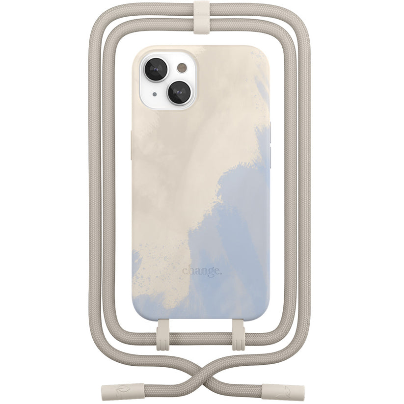 Woodcessories Change Case Bio - Beige Blue - iPhone 14 Plus