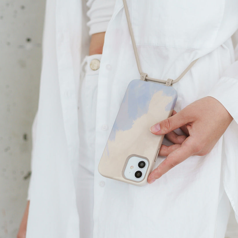 Woodcessories Change Case Bio - Beige Blue - iPhone 14 Plus