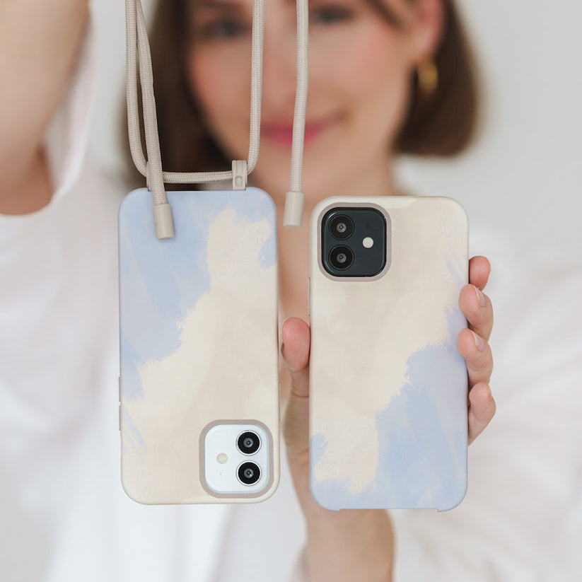 Woodcessories Change Case Bio - Beige Blue - iPhone 14 Plus