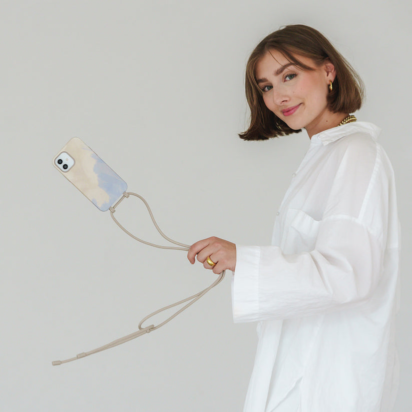 Woodcessories Change Case Bio - Beige Blue - iPhone 14 Plus