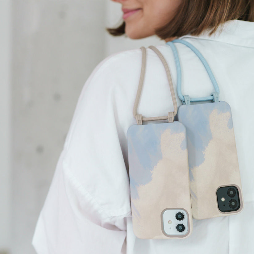 Woodcessories Change Case Bio - Beige Blue - iPhone 14 Plus