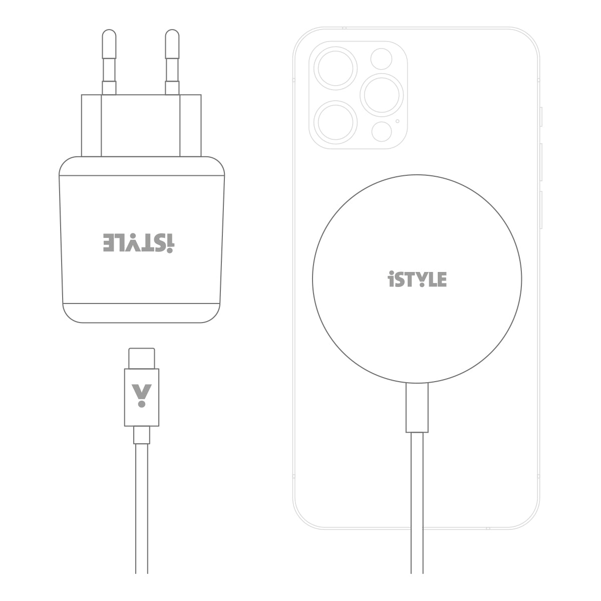 ISTYLE WIRELESS MAGNETIC PAD BUNDLE