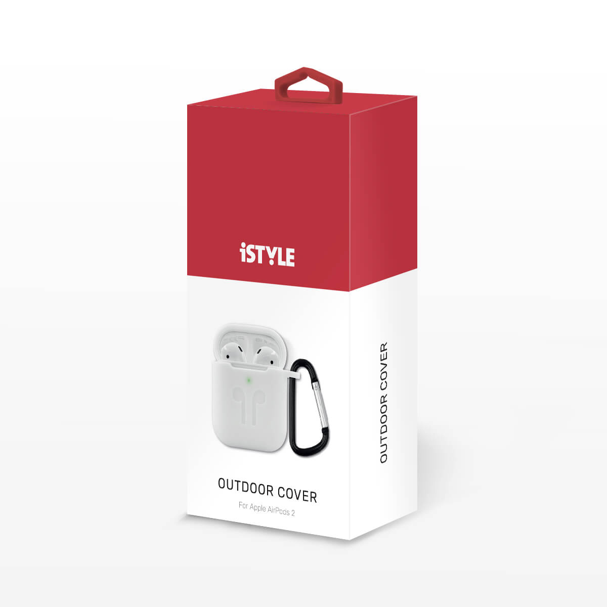 Outdoor obal na AirPods iSTYLE bielo priehľadný