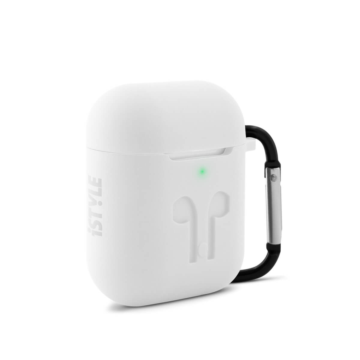 Outdoor obal na AirPods iSTYLE bielo priehľadný