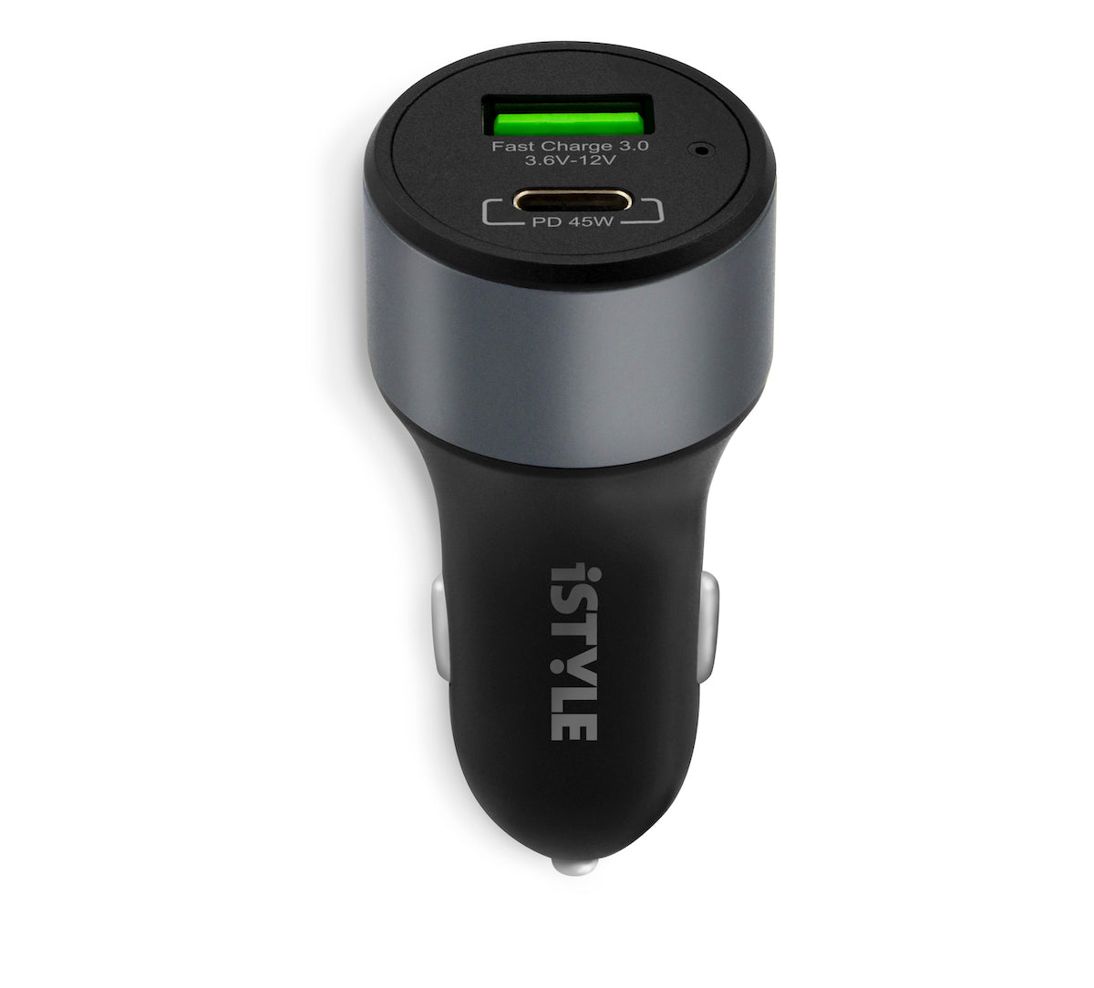 Autonabíjačka iSTYLE 45W PD - vesmírne šedá