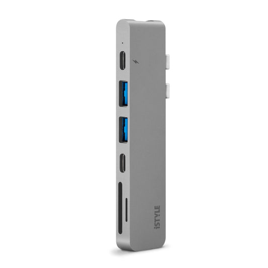 USB-C dokovacia stanica iSTYLE Pro Hub strieborná