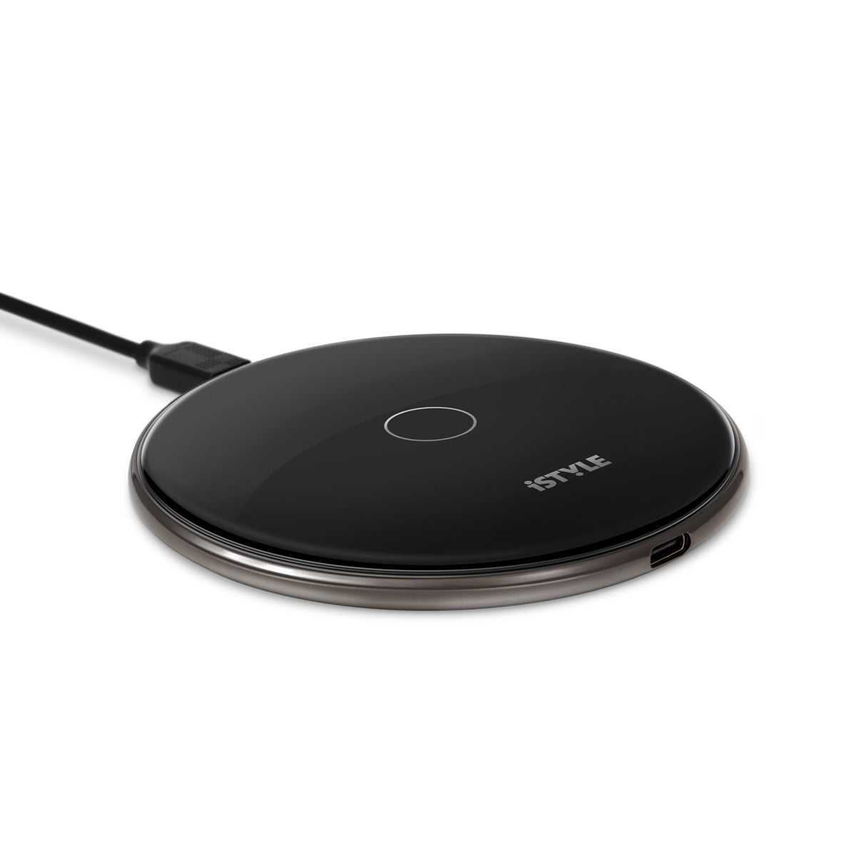 iSTYLE WIRELESS CHARGER 15W - black (s adaptérom)