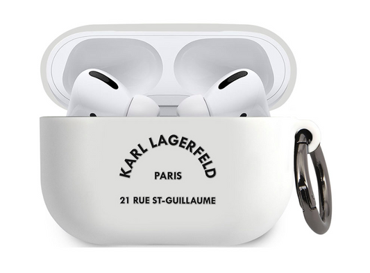 Karl Lagerfeld Rue St Guillaume Case Airpods Pro - White