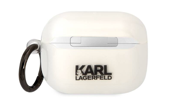 Karl Lagerfeld 3D Logo NFT Choupette TPU Case for Airpods Pro (2022) - White
