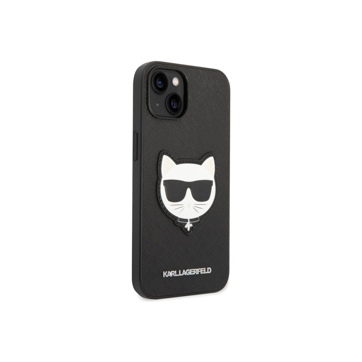 Karl Lagerfeld PU Saffiano Case with Choupette Head for iPhone 14 Plus Black