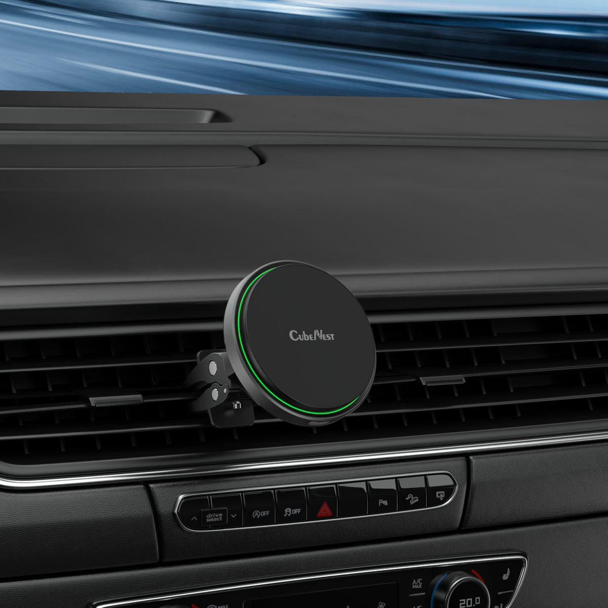 CubeNest Magnetic Wireless car charger S1C0
