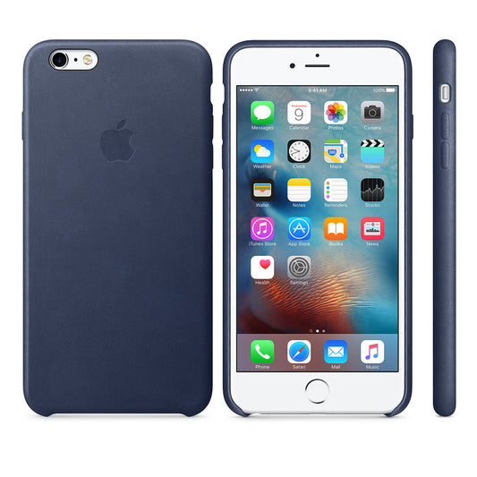Apple - kožený kryt pre iPhone 6s Plus - tmavo modrý