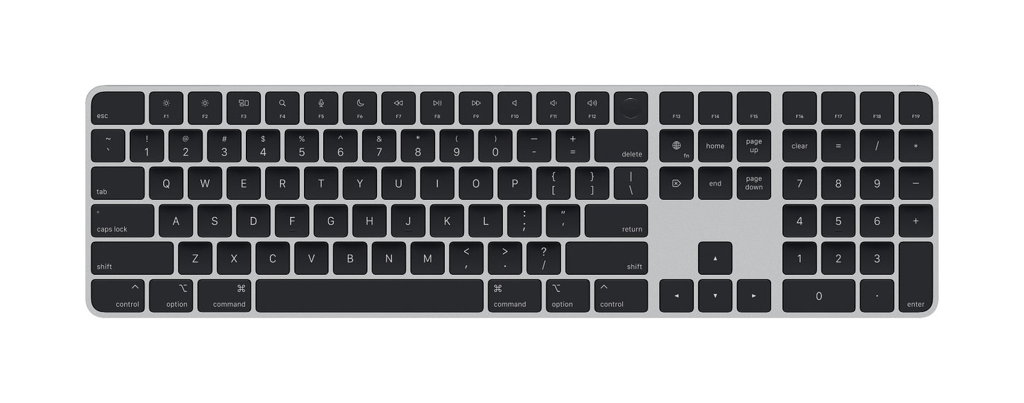 Apple Magic Keyboard s Touch ID a Numerickou časťou - Čierna - Slovenská